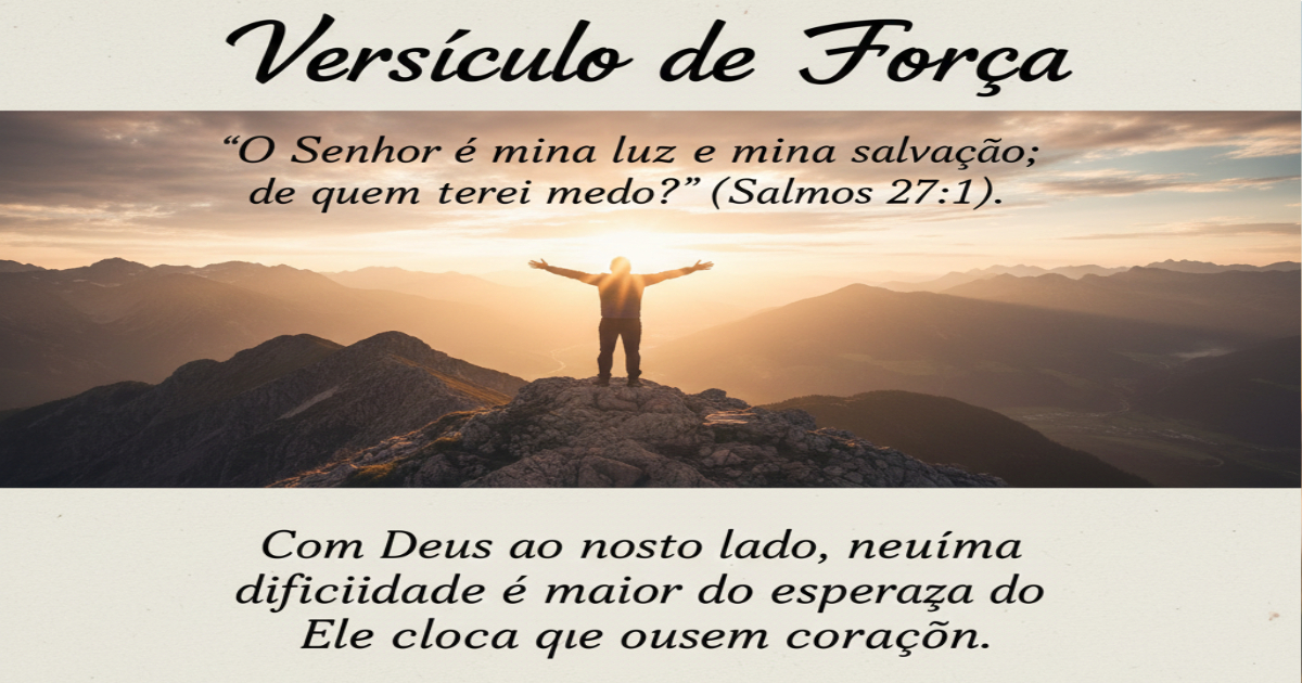 Versículo de esperança