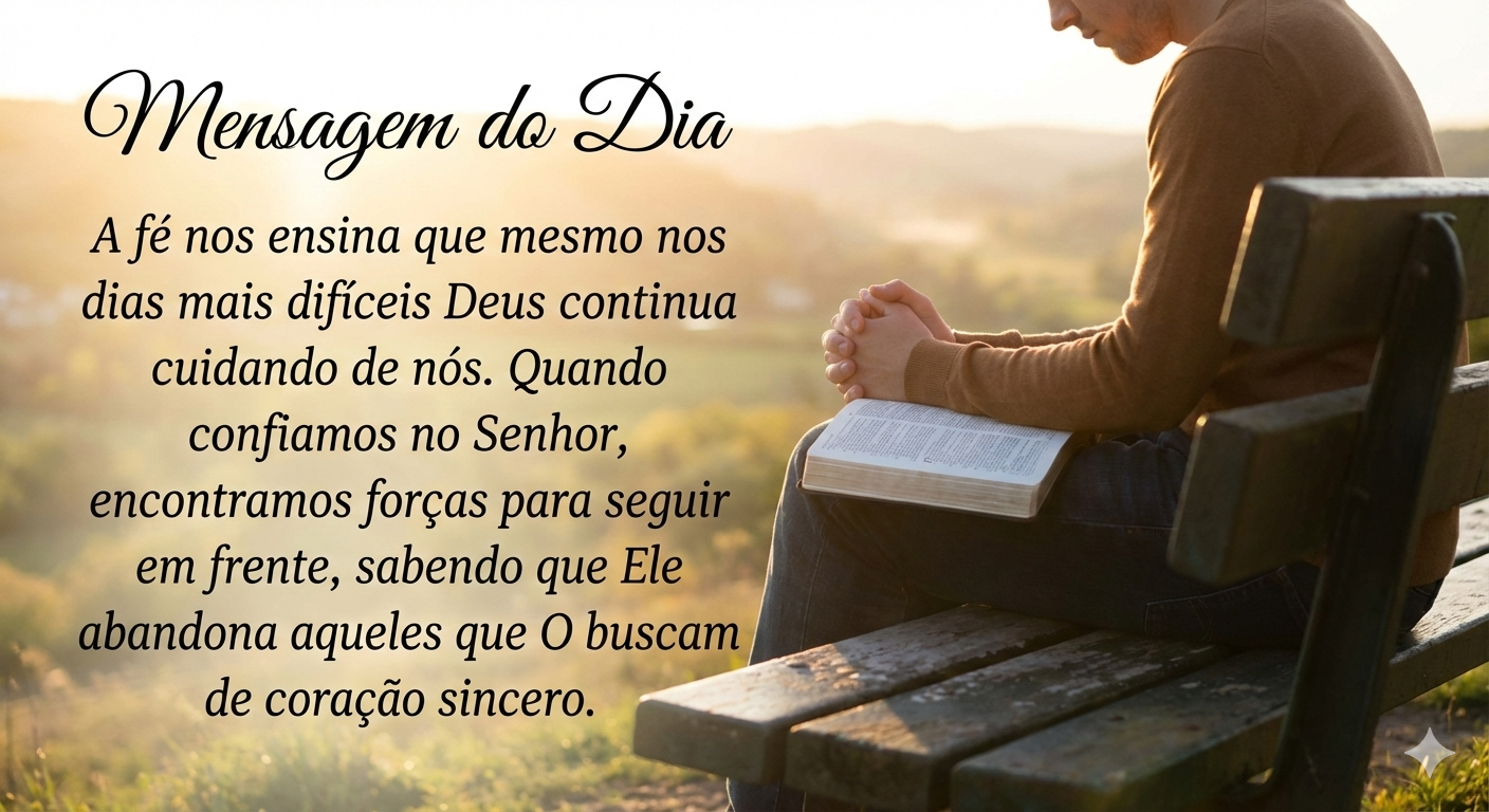 Mensagem de fé cristã